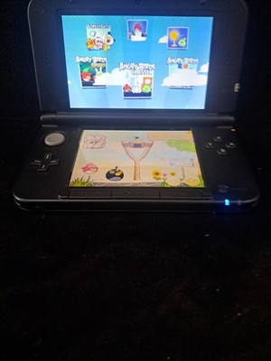 Nintendo 3DS XL Handheld System - Blue/Black With Angry Birds Game Tested 