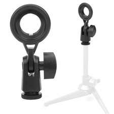 Microphone Holder Easy Install Removable Supports 180 Adjustment Studio Black