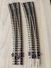2 X Peco Streamline SL-87X OO Gauge Large Radius Curved Left Hand Points 