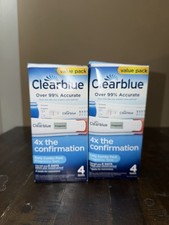 LOT OF 2 Clearblue Early Combo Pack Pregnancy Test Value Pack 4 Tests 8 Total