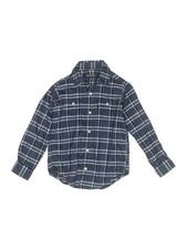 Brooks Brothers Boys Blue Long Sleeve Button-Down Shirt X-Small kids