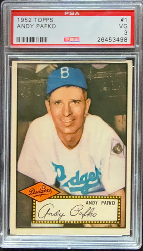 1952 Topps Andy Pafko #1 PSA 3