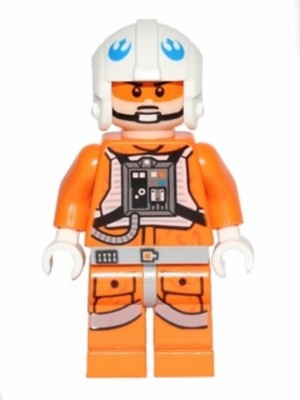 LEGO  Minifig sw0458 - Snowspeeder Pilot - White Helmet- Minifigur