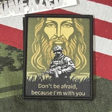 I Am With You Moral Tactical Hook And Loop Patch High Quality Graphic ~2.5x3
