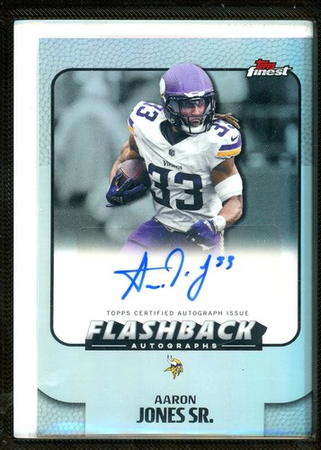 2025 Topps Finest Aaron Jones Sr. Flashback Refractor Auto (DG)