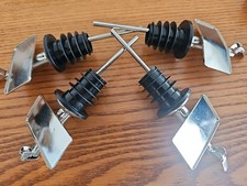 FOUR (4) Stainless Chromed Bottle Spout Pourer Personalized NEW FOR YOU! HURRY!