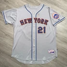 LUCAS DUDA New York Mets Game Worn Jersey Great Wear MLB Holo Authentic