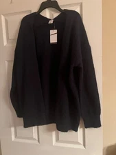 Melrose and Market Women Blue Cardigan small new