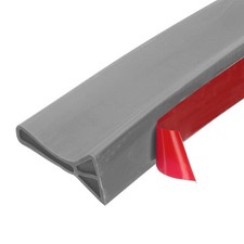 2x39" Collapsible Shower Threshold Water Barrier 3.3Ft Water Splash Guard Gray