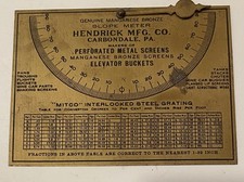 Hendrick Mfg. Carbondale PA Vintage Manganese Bronze Slope Meter