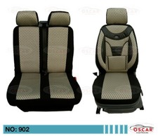 Maß Sitzbezüge Schonbezüge für PEUGEOT BOXER Fahrer mit Doppelsitzbank 902