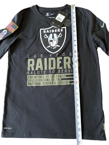 Nike - Youth Large NFL Las Vegas Raiders Salute to Service Black Shirt NWT - Picture 6 of 8