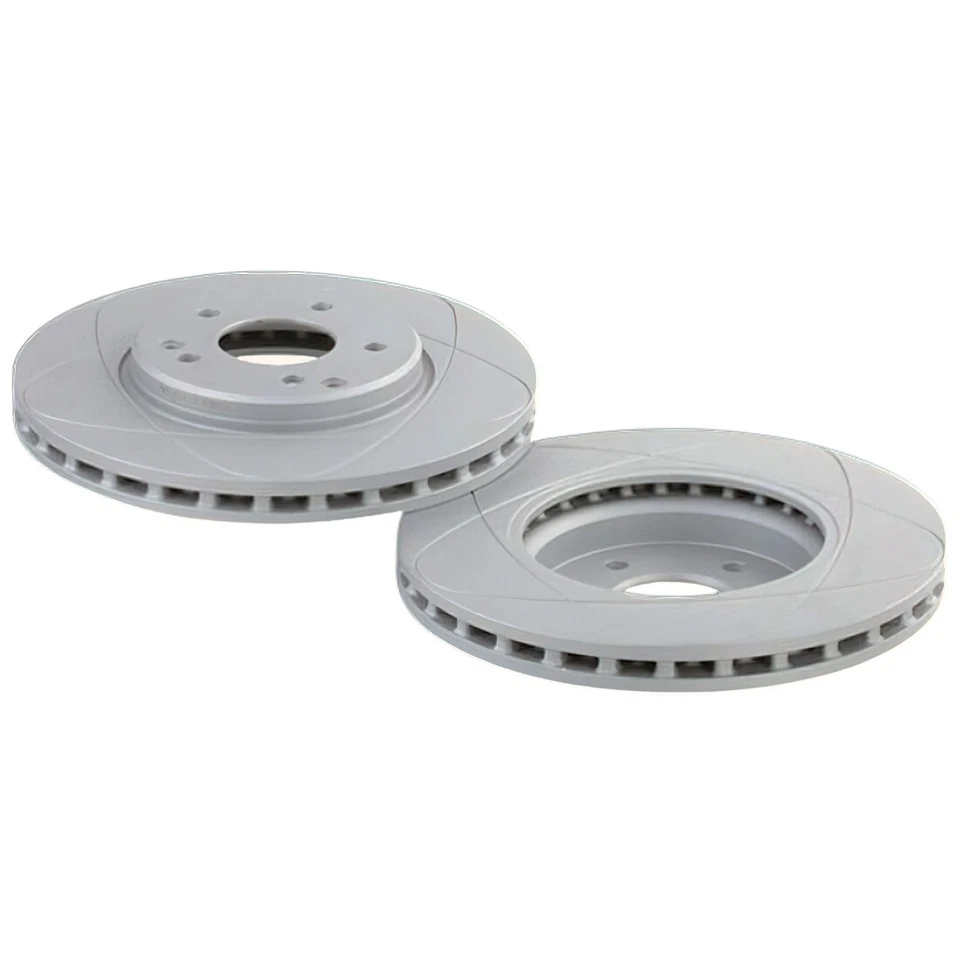 Rotores de freno de disco ranurados traseros premium, se adapta a Subaru Baja, Legacy, Outback; 290 mm Foto 3 de 4