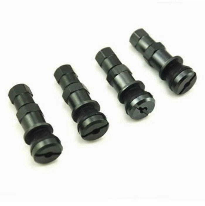 4pc Bolt-in Car Motorcycle Aluminum Tubeless Wheel Tire Valve Stem with Dust Cap - Изображение 3 из 4