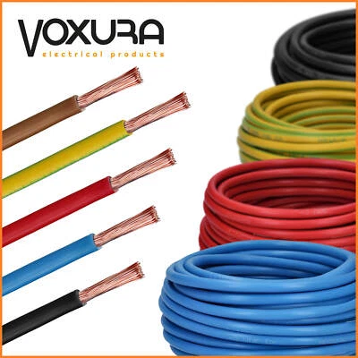VOXURA H07V-K Aderleitung 10 mm² flexibel Verdrahtungsleitung Einzelader Litze 10m