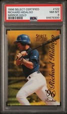 1996 Select Certified Mirror Gold #122 Richard Hidalgo RC Graded PSA 8 NM-MINT