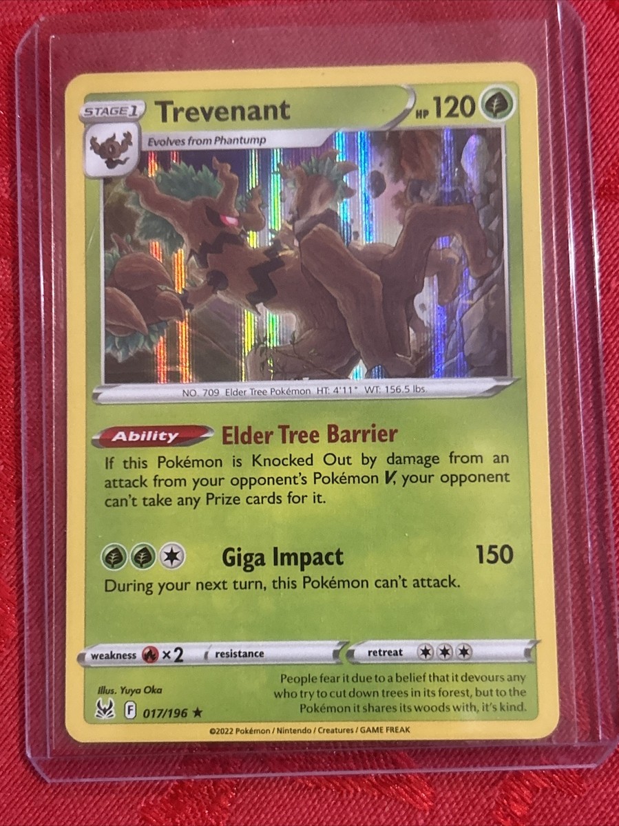 Trevenant Pokemon TCG Lost Origin 017/196 NM Holo Rare | eBay