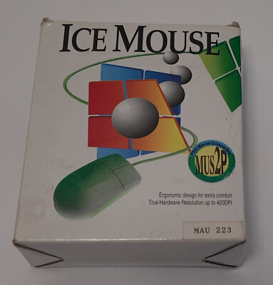 Ice Mouse MUS2P PS/2 Mouse (Retro, Original Box)