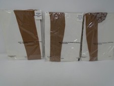 3 Pair of Vintage National's Guaranteed Hosiery - Neutral Beige - Size Small