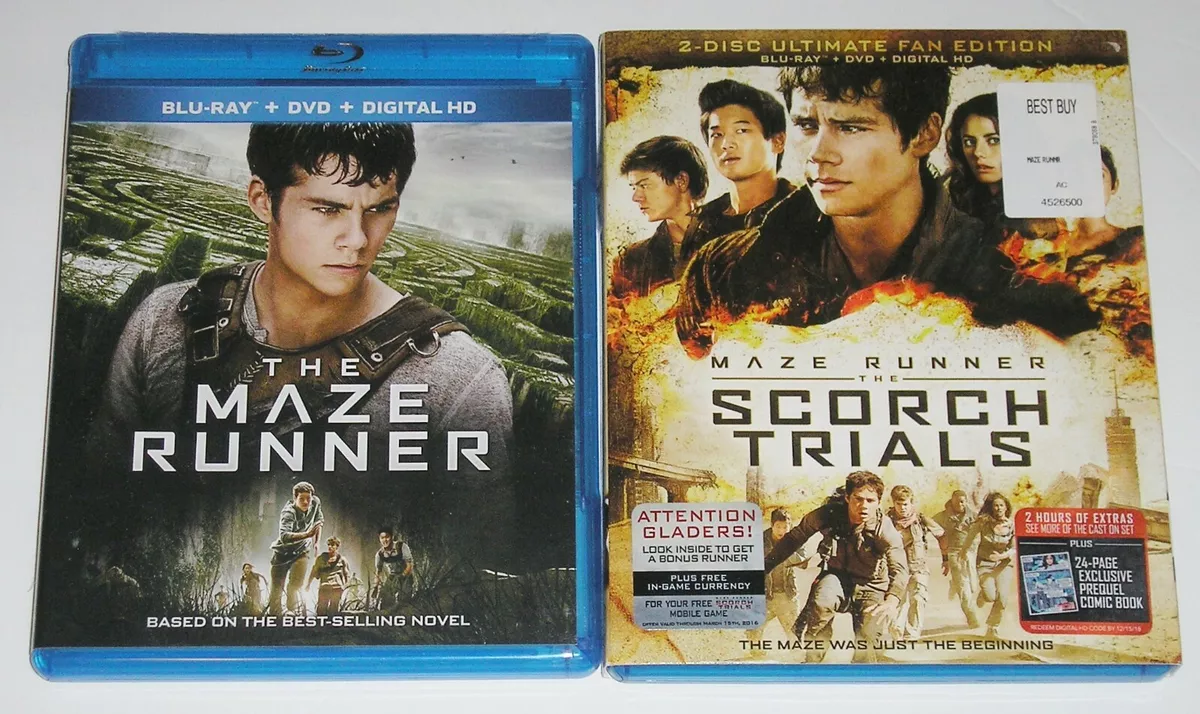  Maze Runner: The Scorch Trials Blu-Ray + DVD + DHD