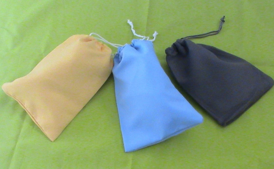 3 PCS Microfiber Suede Camera Lens  Dust Bag/Cleaning Pouch Unbranded Mini Case - Image 2 of 4