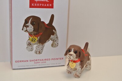 2022 Hallmark GERMAN SHORTHAIRED POINTER 32nd Puppy Love Series BRAND NEW