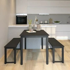 kitchen table set with metal frame