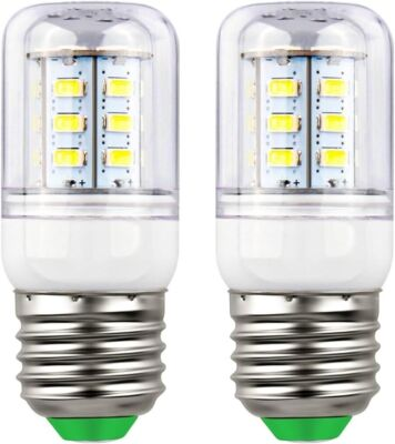 #ad #ad 2 x E27 3.5W LED Refrigerator Light Corn Bulb For Frigidaire Kenmore 5304511738 $4.36