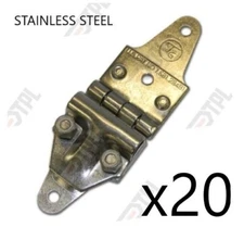 20 pack HEAVY DUTY  SS End Hinge Roll Up Door Overhead Truck Trailer Morgan