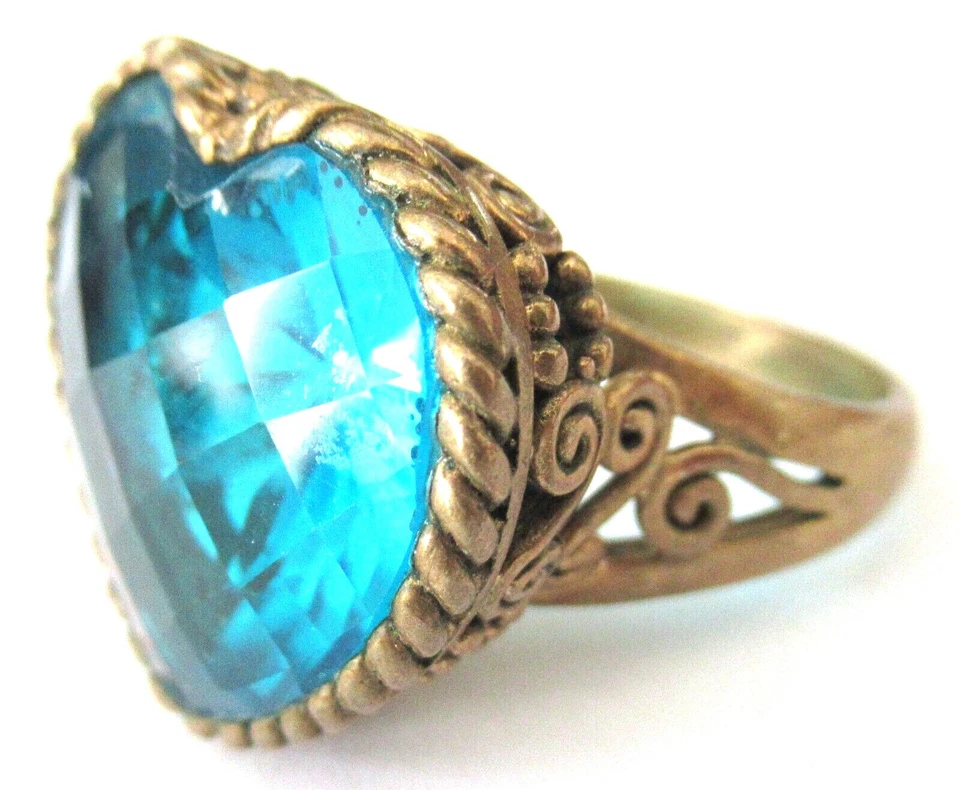 $89.90 en QVC SAJEN Anillo Corazón Cuarzo Azul Talla 10 Foto 2 de 4