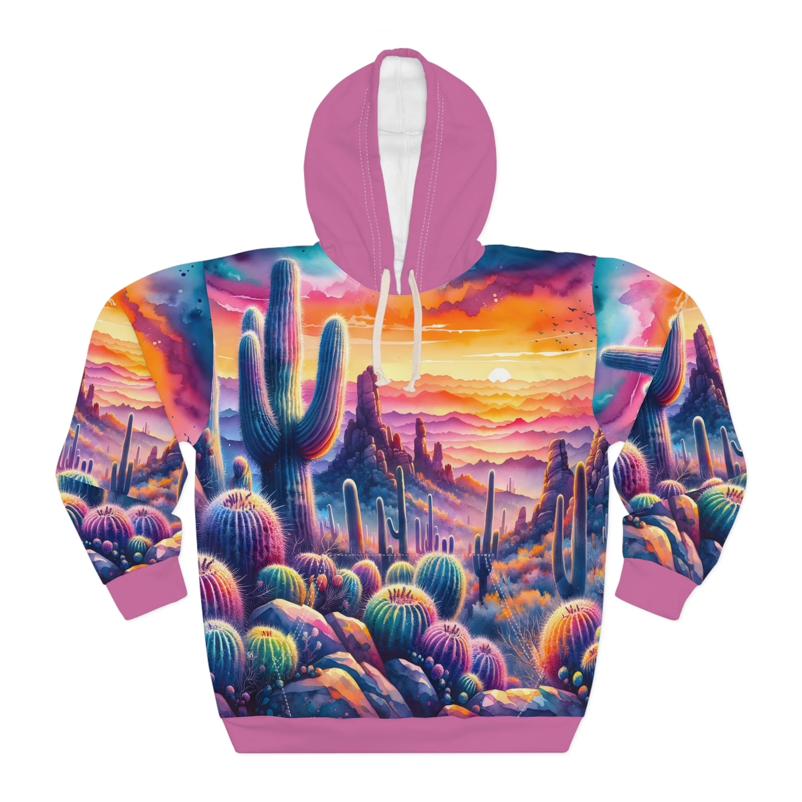 Organ Pipe Cactus Pullover Hoodie Outdoor Apparel Desert Landscape Travel Gear
