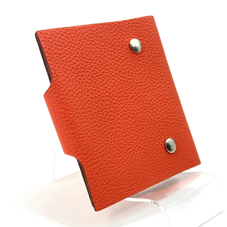 HERMES Agenda Ulysse Mini Planificador de Día Notebook Cubierta Naranja G2R Auténtico / 0379 Foto 2 de 4