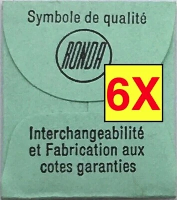 NOS New 6 Pcs UT Unitas Eje de Volante Balance Staff Asse Bilanciere Part Pieza