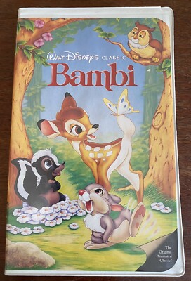 Disney Bambi VHS 942 Black Diamond Classics Edition 1989 Rare! | eBay