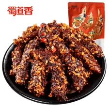 Spicy Beef Jerky Pork Jerky Crispy Bones Dried Tofu Snack 蜀道香 麻辣牛肉干 猪肉脯 脆骨 豆腐干 