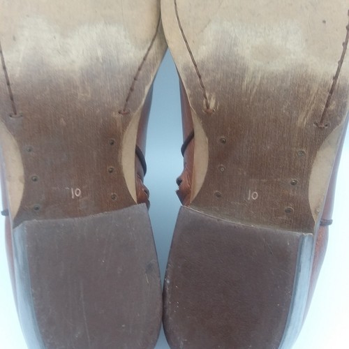 Sam Edelman Petty Ankle Boots Leather Saddle Brown Size 10 Side Zip Booties - Picture 13 of 17