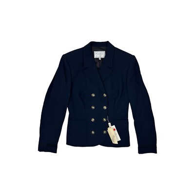 Vintage Versace Versus Blazer Jacke Navy Damen Small 90 s Neu mit Etikett Made In Italy
