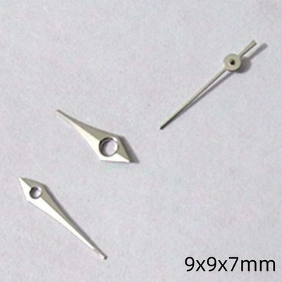 9mm Arrow Shape Silver Trim Watch Hands Set for Miyota 2035 2115 2105 2305 Movem