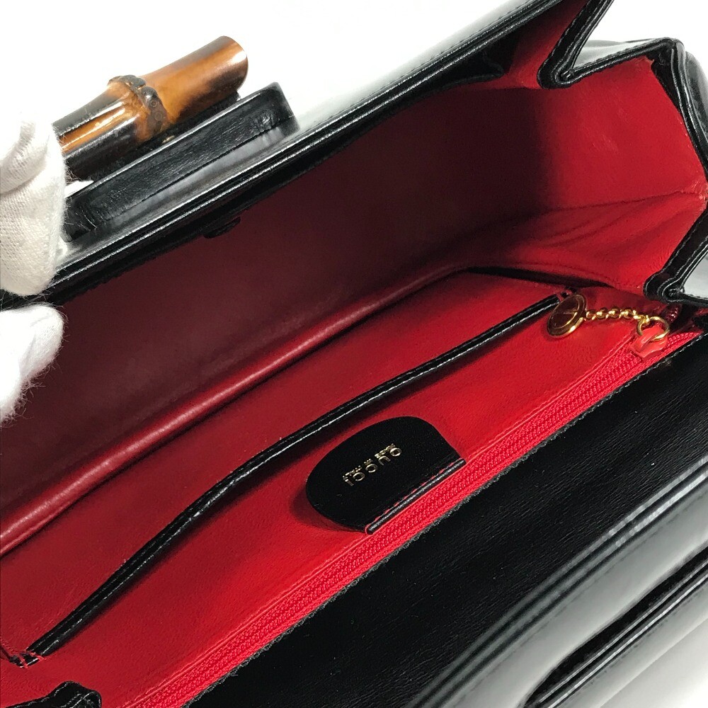GUCCI 000・1951 turn lock old gucci Bamboo top handle bag Hand Bag