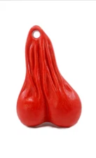 4" BULL NUT'S (RED) - BIG RIG DANGLER BALLS TRUCK NUTZ