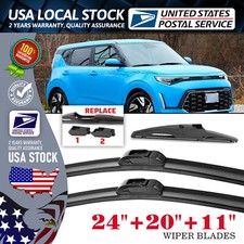 3 Pcs 242011 Windshield Wiper Blade Set For Kia Sorento 2015 2014 2013 2012
