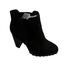 Just Fab Booties Woman BOOTIES, FAY, BLACK, Size 9
