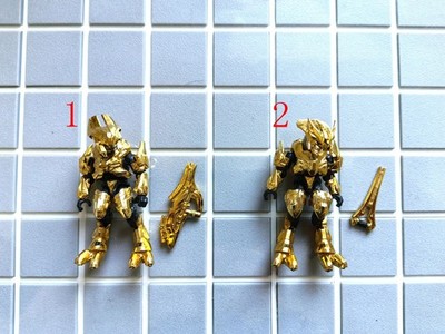 Mega Bloks Halo ELITE GENERAL and marshal (Customized electroplated gold, select