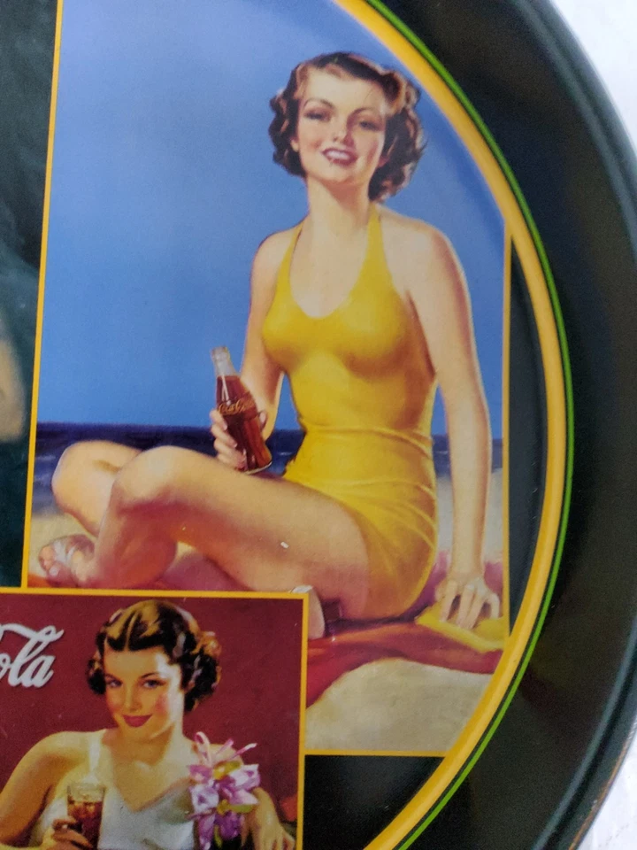 Reproduction Of Ladies Of Coca-Cola 1932 Metal Serving Tray Official Licensed - Image 3 of 4