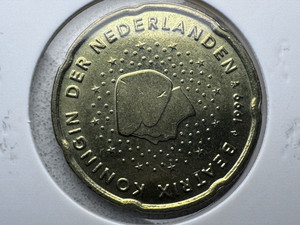 1999-J Germany 20 Euro Cent Brandenburg Gate Hamburg Mint Euro Coin
