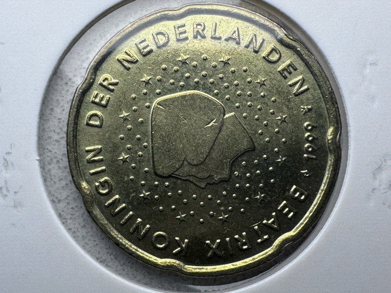 1999-J Germany 20 Euro Cent Brandenburg Gate Hamburg Mint Euro Coin