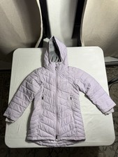 Columbia Girls Puffer Jacket Size XS 6 Coat Omni Heat Interchange Tech Purple