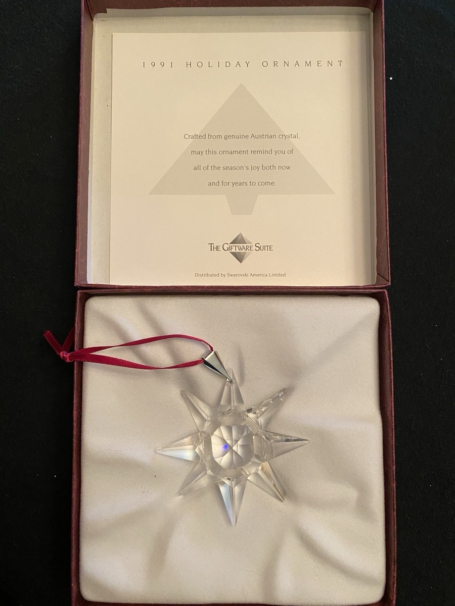 【貴重】SWAROVSKI 1991年 First クリスマスオーナメント 貴重】SWAROVSKI 1991年 First クリスマスオーナメント 1991 Swarovski