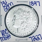 1897 BU UNCIRCULATED MORGAN SILVER DOLLAR AUTHENTIC U.S. MINT FREE SHIPPING 7227