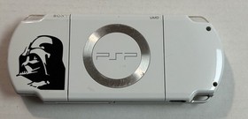 Sony Playstation Portable PSP-2001 White Console Darth Vader w/Game & Case